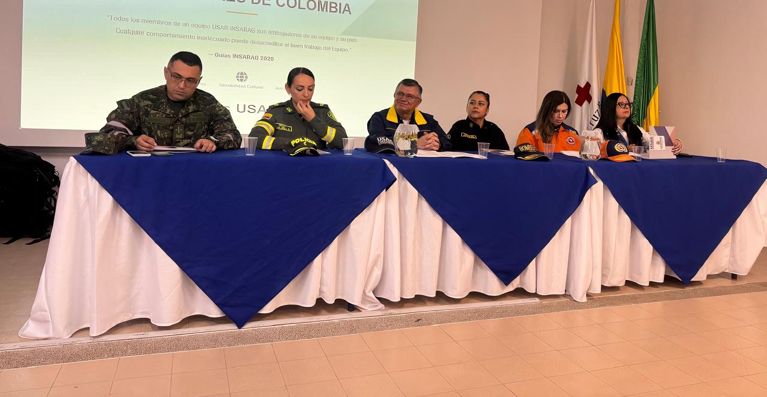 Dirección Nacional de Bomberos de Colombia participa en la apertura del proceso de reclasificación del equipo USAR COL-1 ante Naciones Unidas