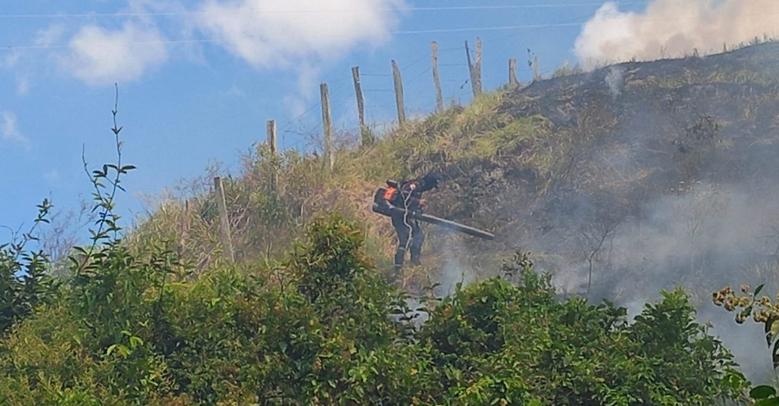 Incendio forestal en zona rural de San Luis afectó cuatro hectáreas de cobertura vegetal