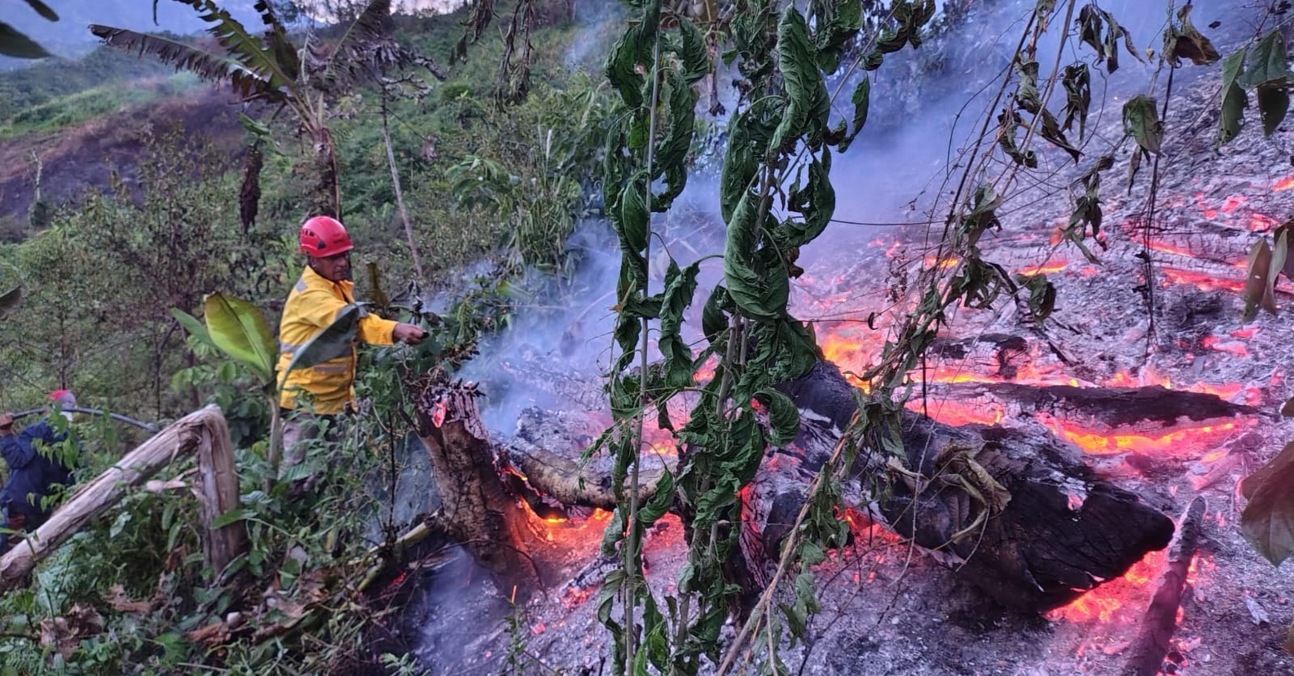 Bomberos de Sardinata liquidaron incendio forestal en zona de difícil acceso de la vereda San Isidro