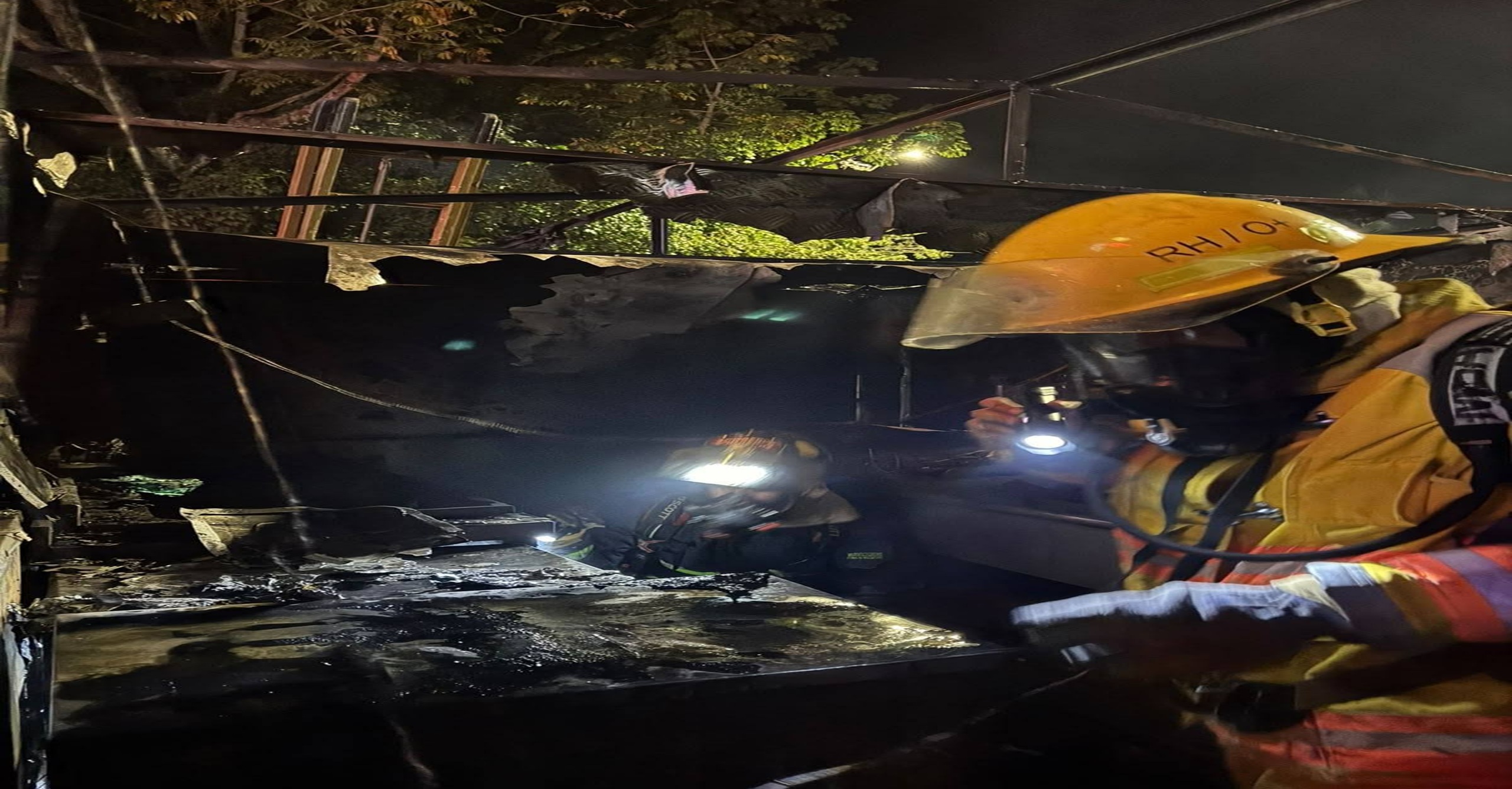 Bomberos extinguieron incendio en un remolque de comidas rápidas en Obando