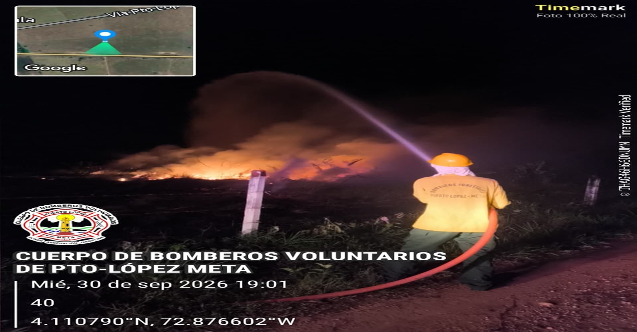 Bomberos liquidaron incendio forestal en zona turística de Puerto López